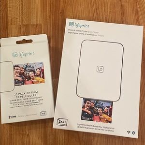 【NEW】Lifeprint Printer for iPhone & paper set